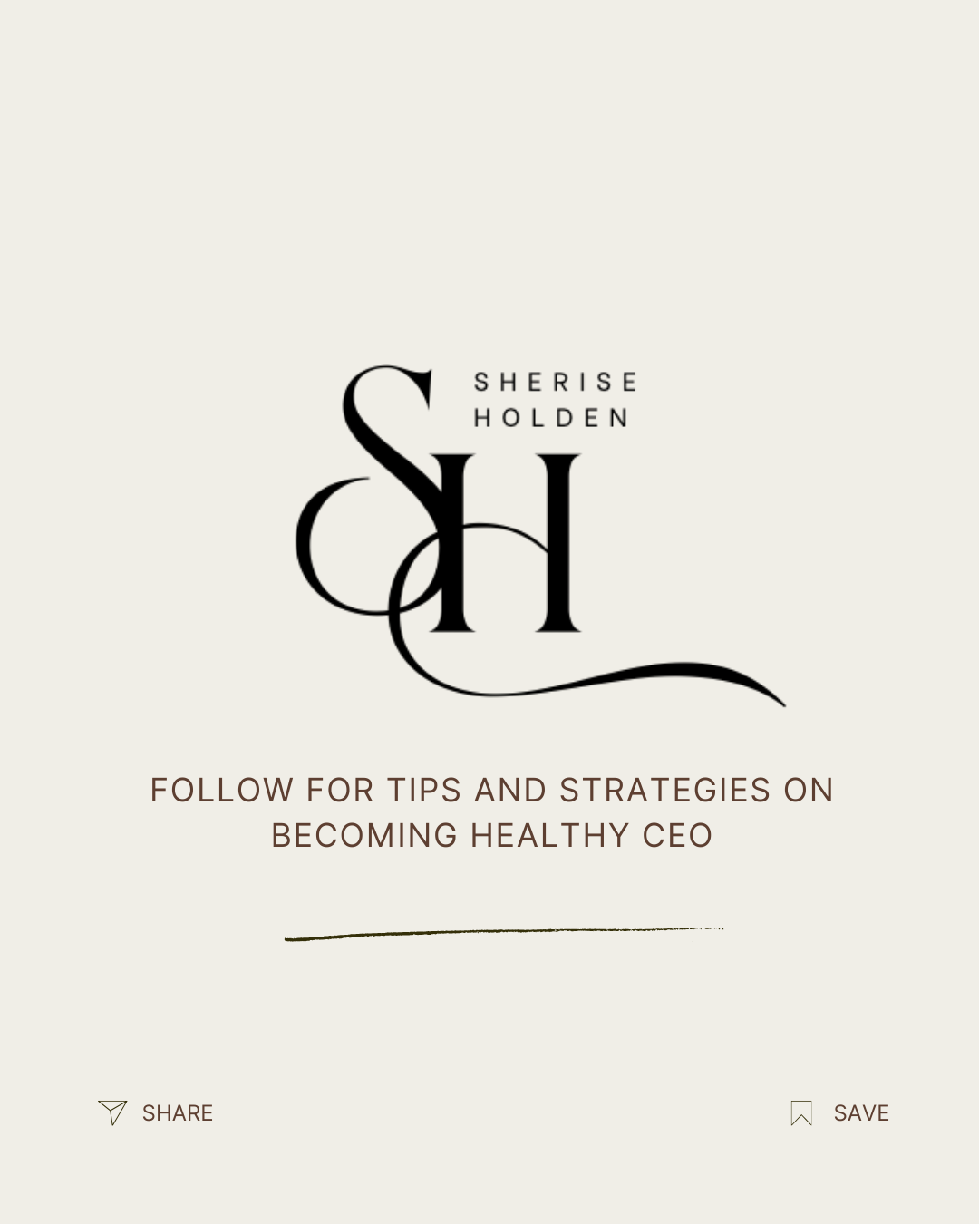 Sherise Holden SH logo